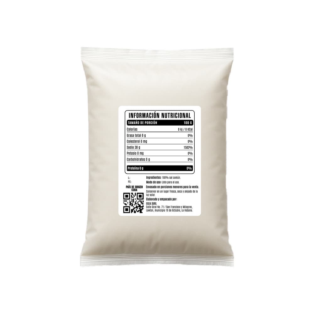 Sal común EGEA (2 x 500 g / 1.1 lb) - Miniatura 2