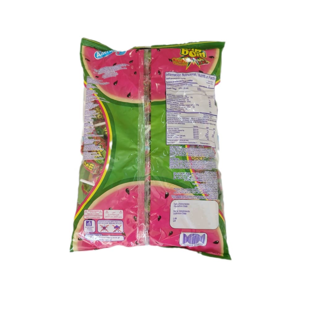 Chupete sabor a sandia con relleno de chicle Big Bom (1.2 kg / 2.64 lb) - Miniatura 6