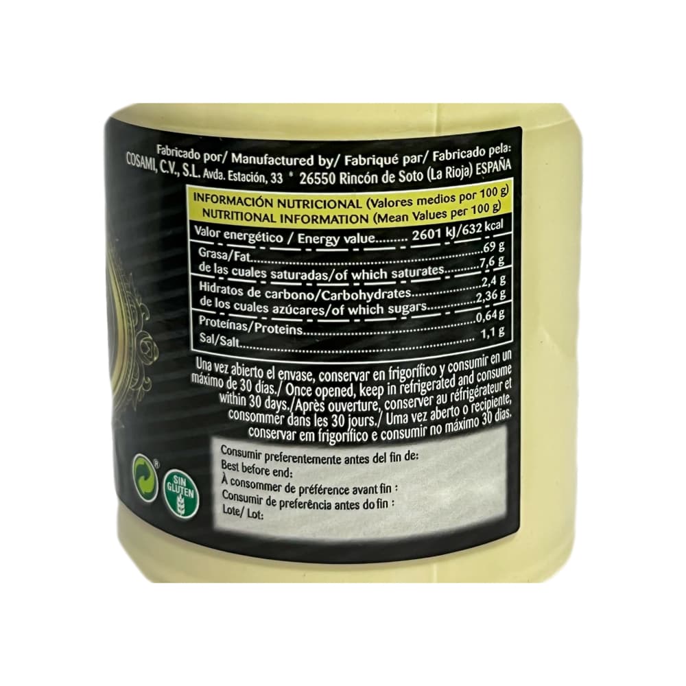 Mayonesa gourmet Cosami (465 ml) - Miniatura 4