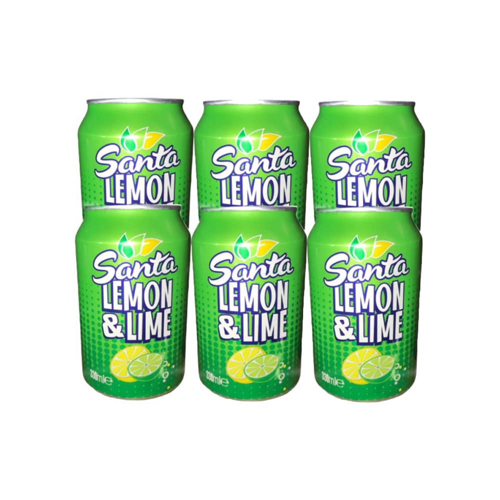 Refresco gaseado de limón y lima Santa (6 x 330 ml) - Miniatura 1
