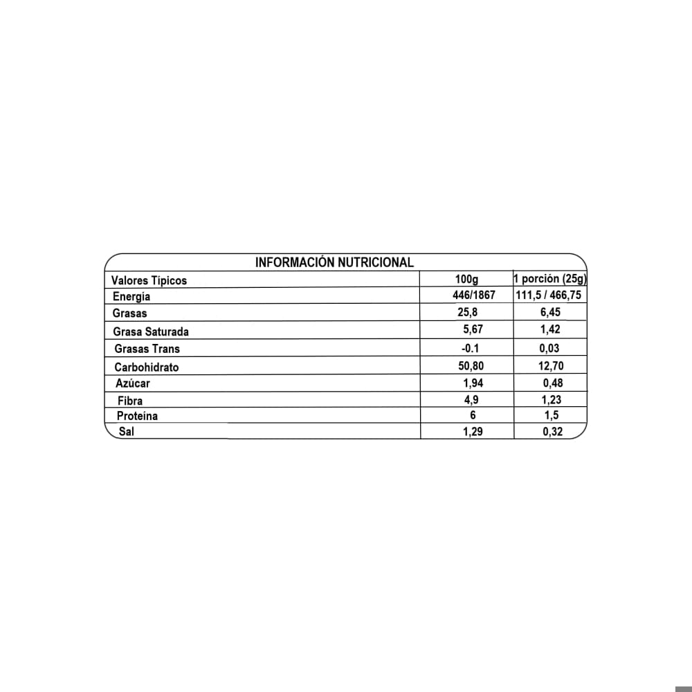 Chips de maíz con sabor a maíz dulce Que (65 g / 2.29 oz) - Miniatura 3