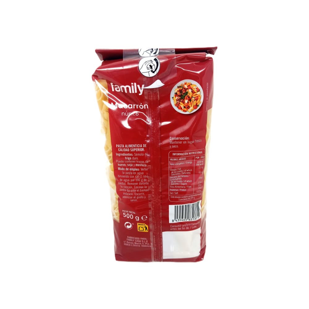 Macarrón no.6 Family (500 g / 1.1 lb) - Miniatura 2