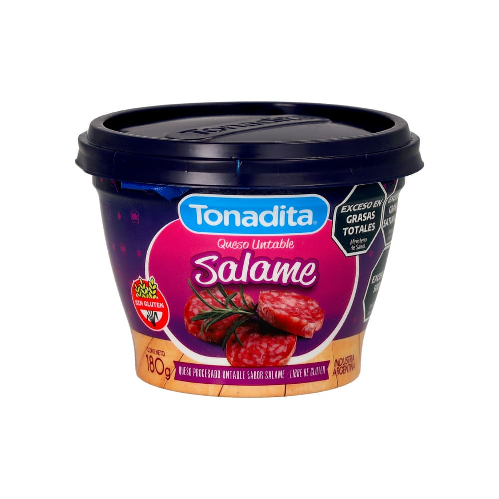 Queso untable sabor a salame Tonadita (12 x 180 g / 6.35 oz) - Miniatura 2