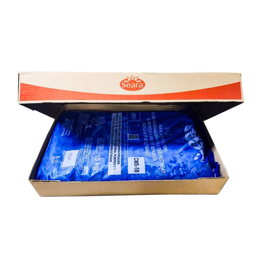 Caja de carne de pollo mecánicamente separada y congelada Seara (15 kg / 33 lb) - Miniatura 5