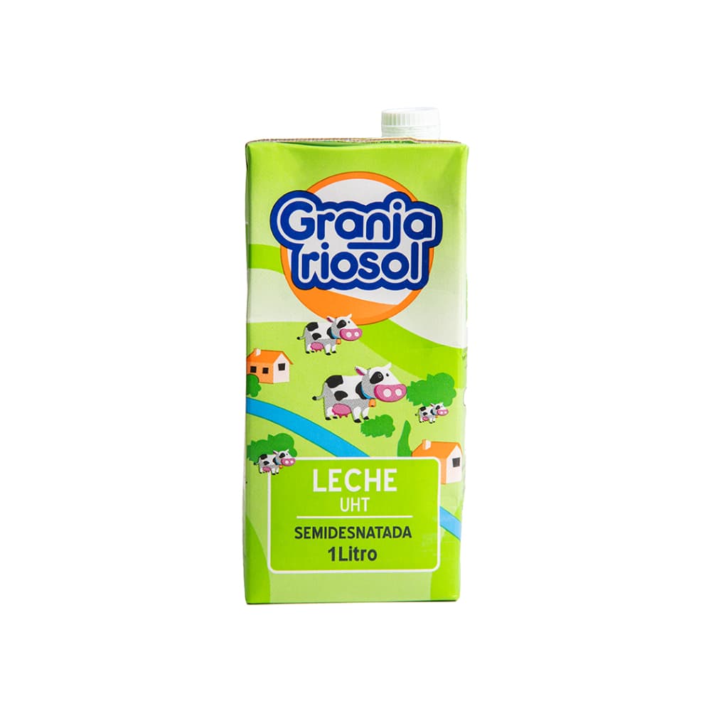 Leche UHT semidesnatada Granja Riosol (1 L) - Miniatura 1