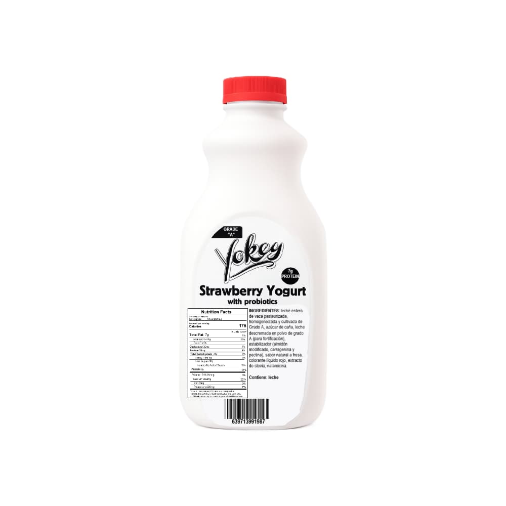 Yogurt de fresa con probióticos Yokey (1.54 L) - Miniatura 3