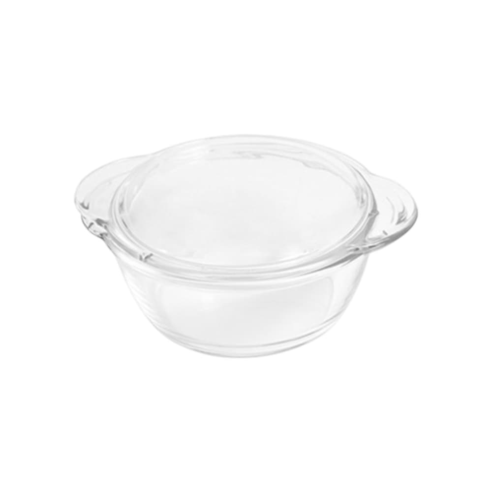 Fuente de cristal redonda con tapa 1.3 L Sempre - Miniatura 1