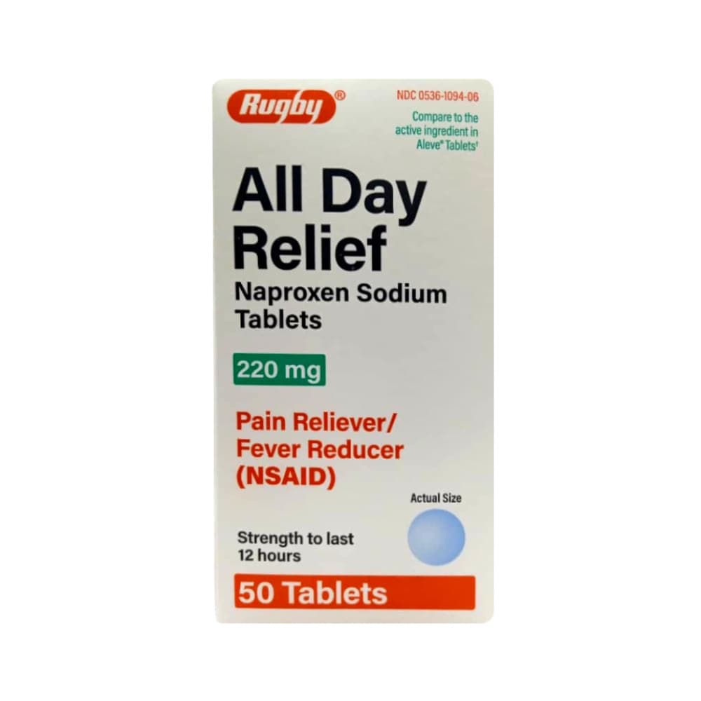 Naproxeno sódico 220 mg Rugby (50 tabletas) - Imagen 1