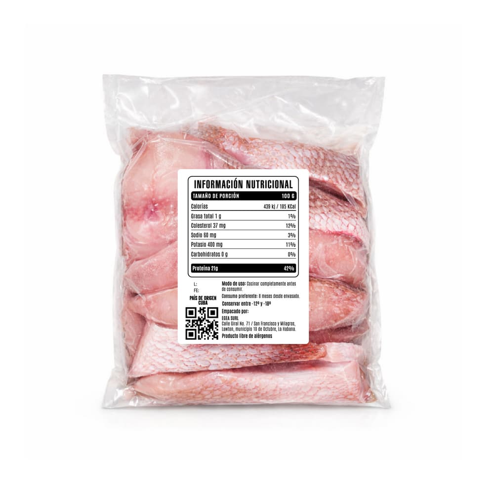 Pescado pargo rojo en rodajas Cosecha Real (1.5 kg / 3.3 lb) - Miniatura 3