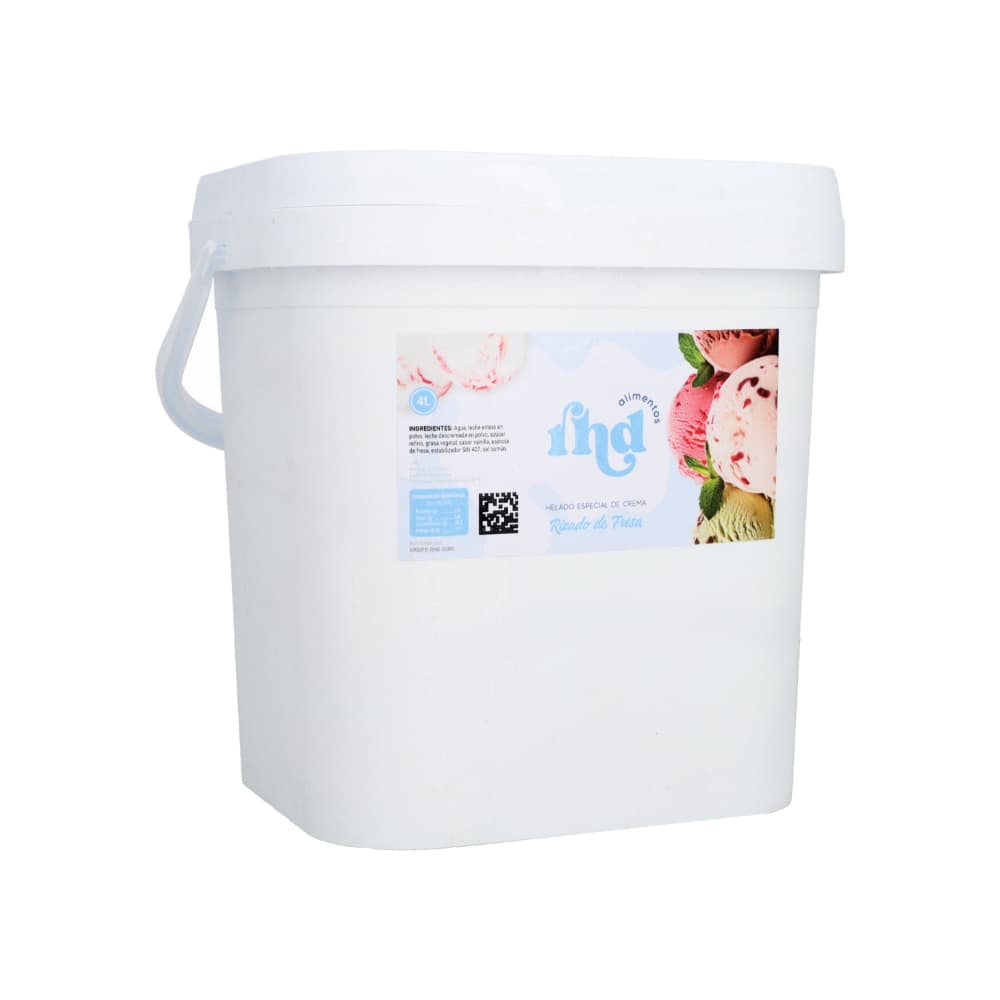 Helado especial de crema sabor rizado de fresa RHD (4 L) - Miniatura 2