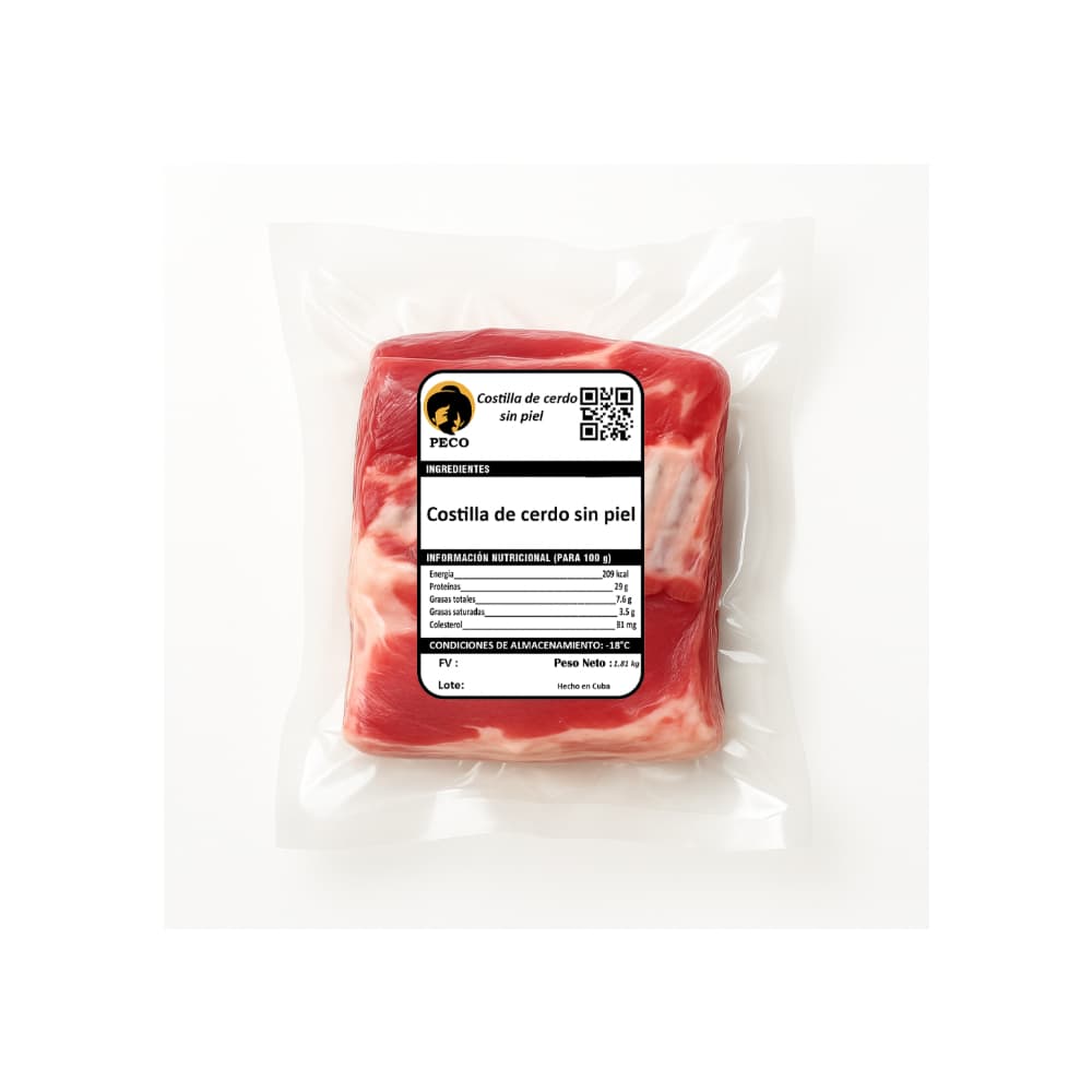 Costilla de cerdo sin piel Peco (1.81 kg / 4 lb) - Miniatura 2