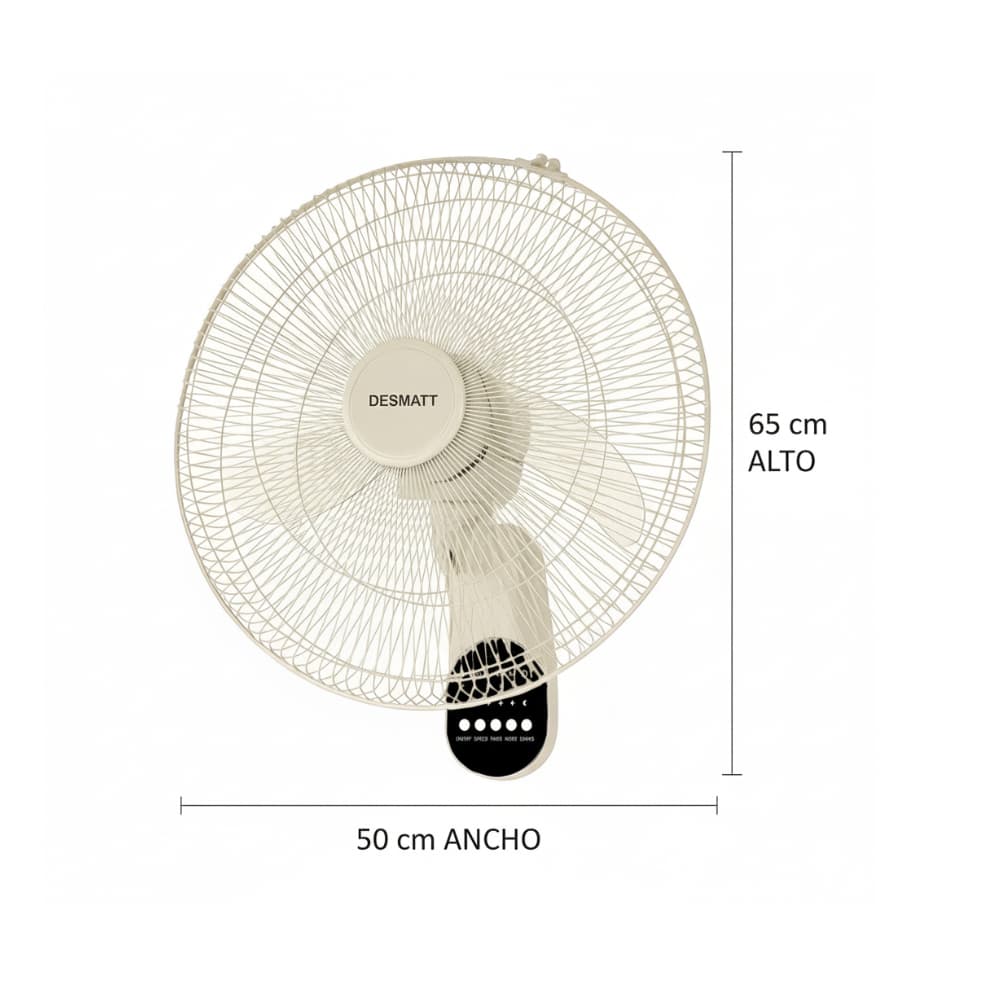 Ventilador de pared blanco 18" Desmatt SEF-1826 - Miniatura 4