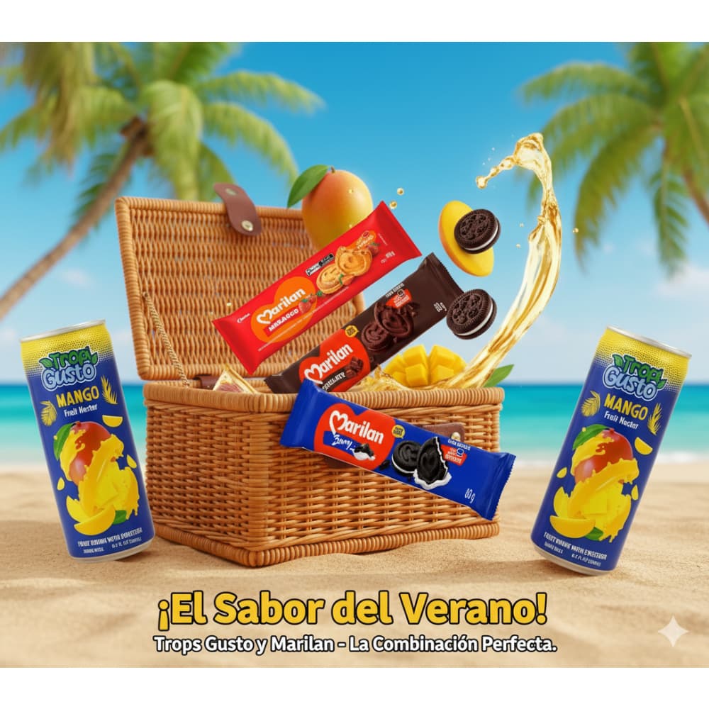 Galletas Marilan + Néctar de frutas sabor banana Tropi Gusto (250 ml) - Miniatura 5