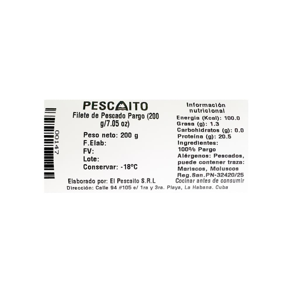 Filete de pescado pargo Pescaito (200 g / 7 oz) - Miniatura 4