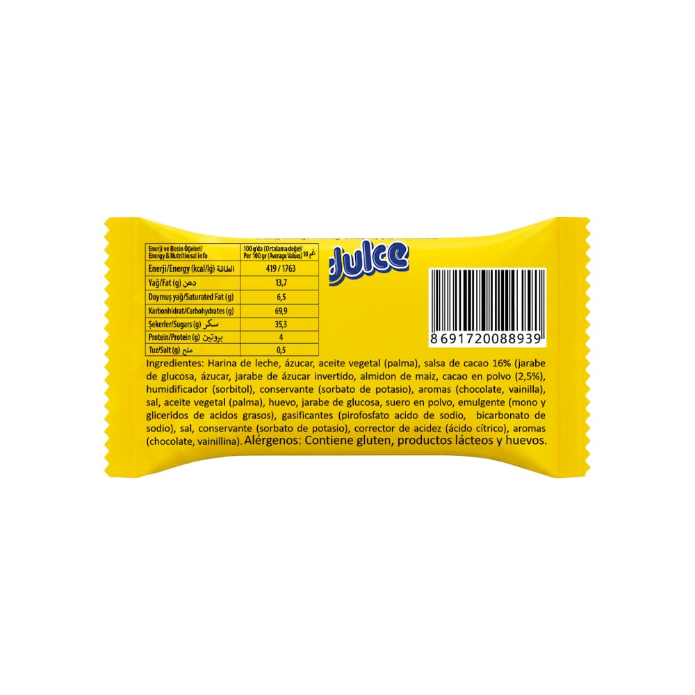 Pastel relleno con salsa de cacao Dulce (40 g / 1.41 oz) - Miniatura 2