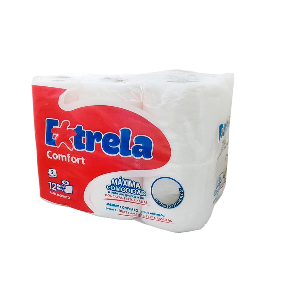Papel higiénico Extrela Confort (12 U) - Imagen 1