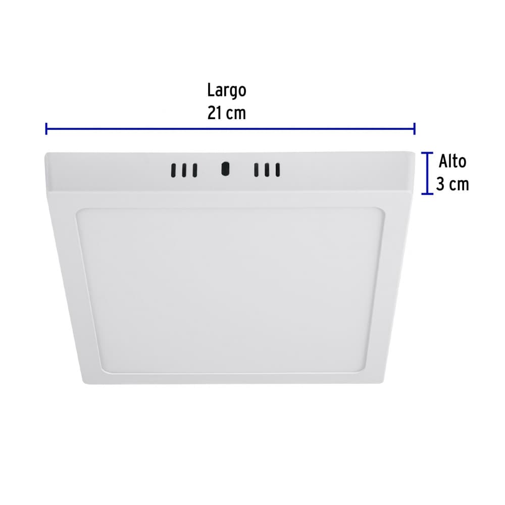 Luminario cuadrado blanco LED 18 W Volteck PLA-212L - Miniatura 6