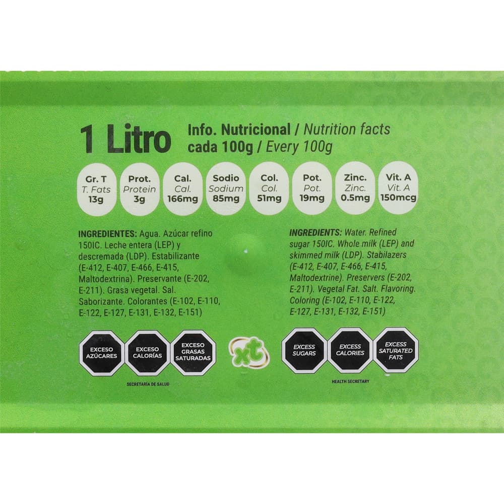 Helado cremoso sabor vainilla Xtasis Tropical (1 L) - Miniatura 3