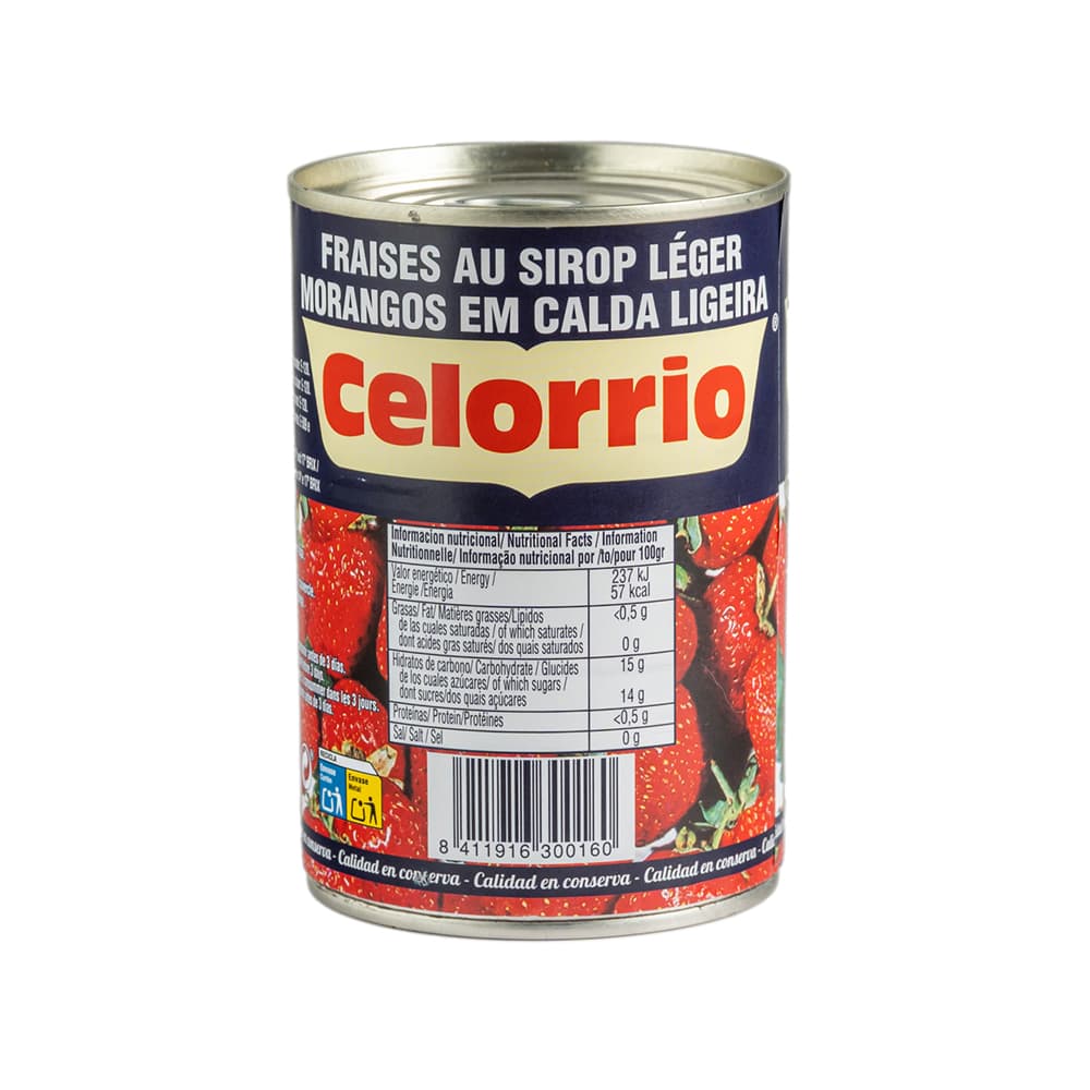Fresas en almíbar ligero Celorrio (410 g / 14.46 oz) - Miniatura 3