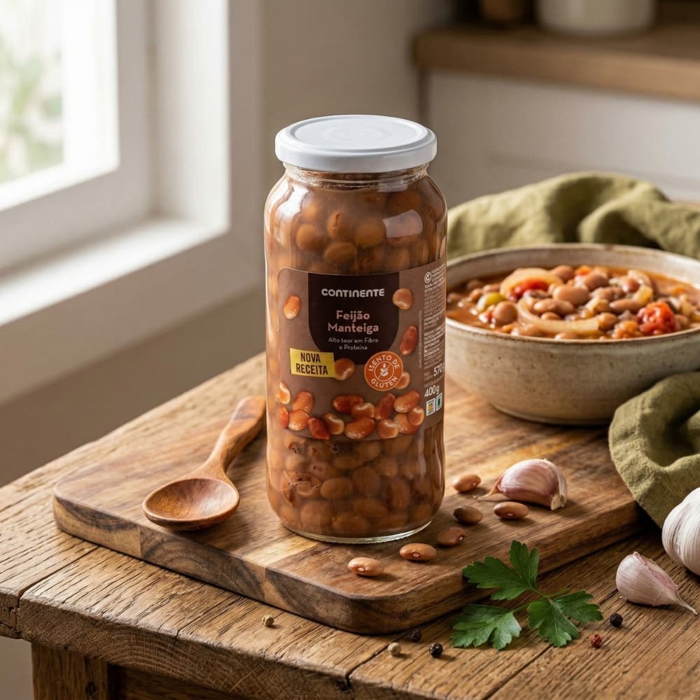 Habas cocidas conservadas Continente (580 g / 20.46 oz) - Miniatura 3
