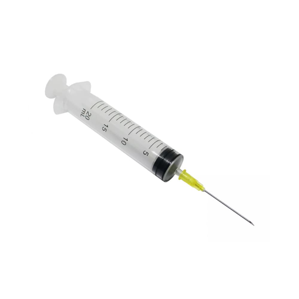 Jeringa de plástico desechable de 20 ml con aguja Sensi Medical - Miniatura 1