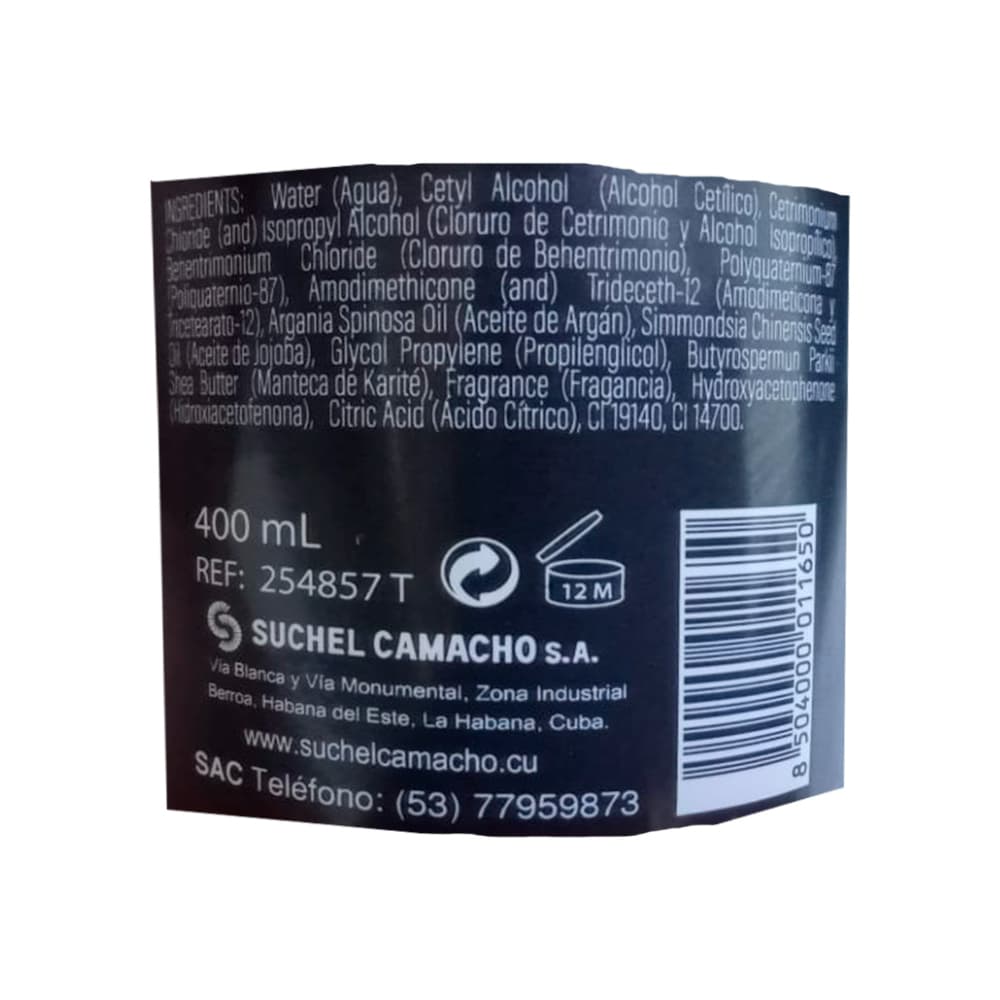 Mascarilla capilar con aceite de argán y jojoba Suchel Camacho (400 g / 12.34 oz) - Miniatura 7
