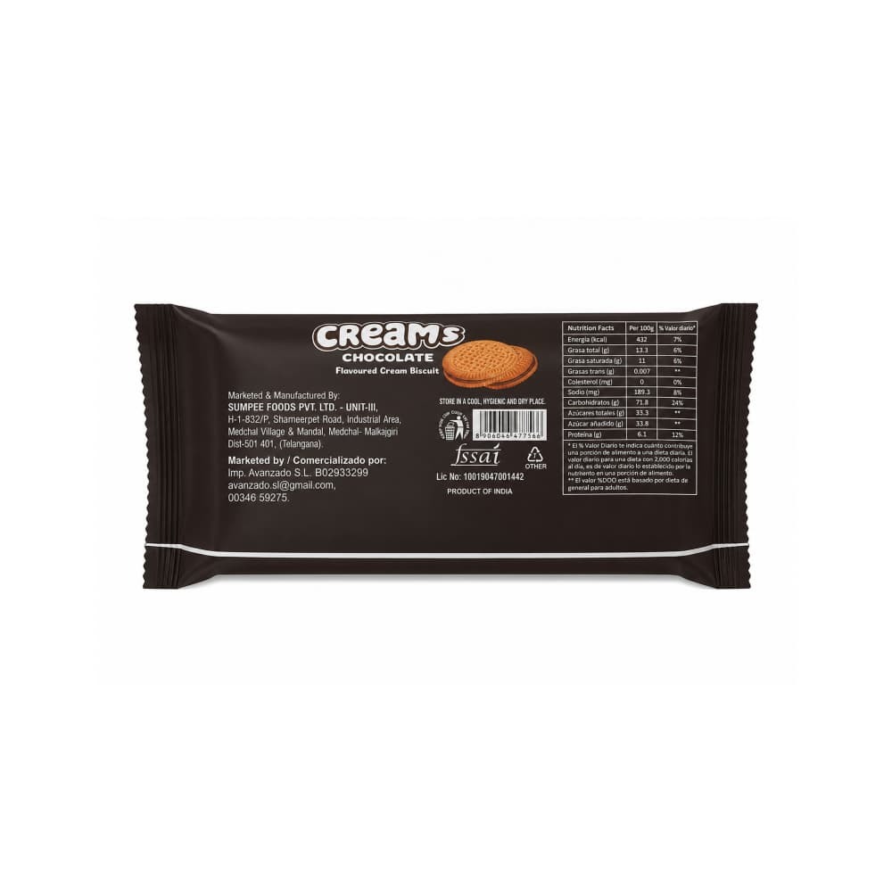 Galletas rellenas con crema sabor a chocolate Creamy Pepe (35 g / 1.23 oz) - Miniatura 3