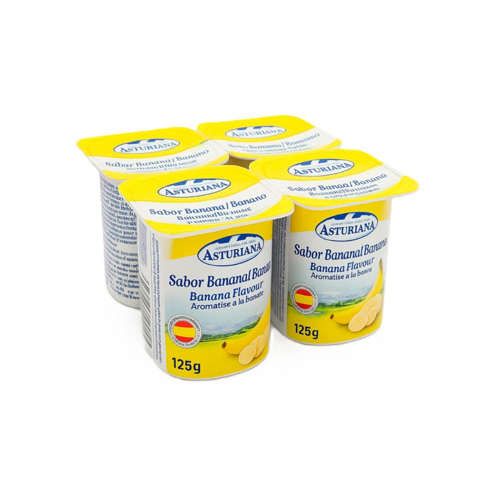Yogur sabor plátano Asturiana (6 x 4 x 125 g / 4.4 oz) - Miniatura 2
