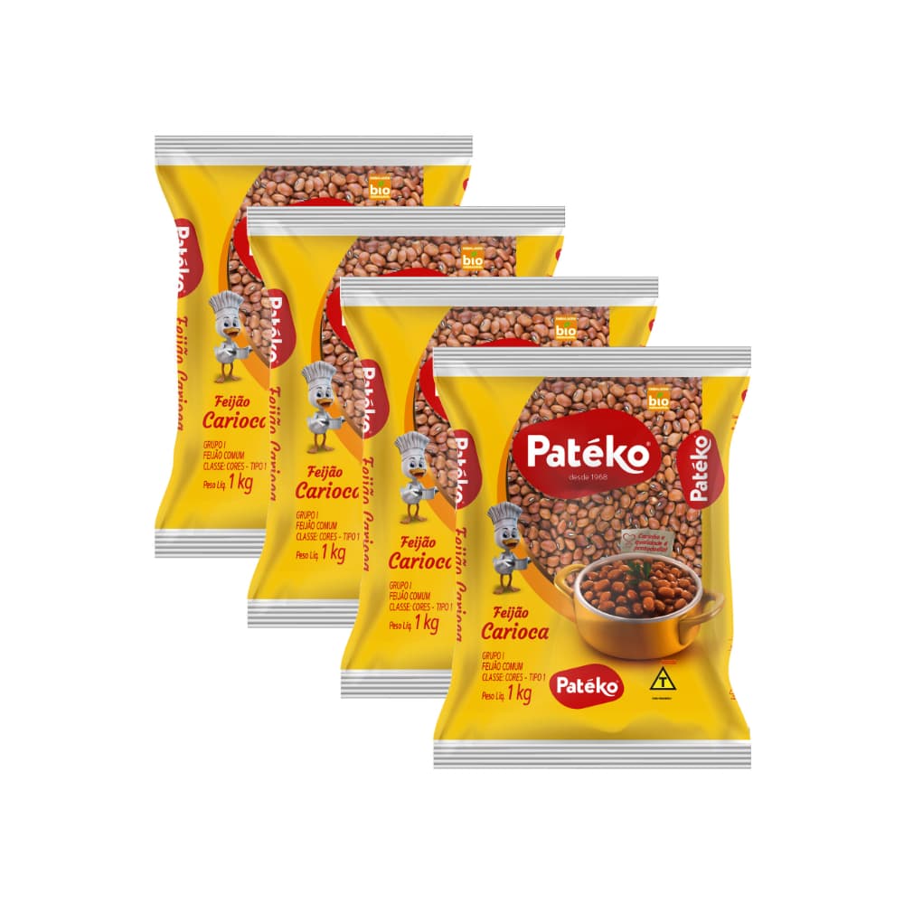 Frijoles pintos Patéko (4 x 1 kg / 2.2 lb) - Imagen 1