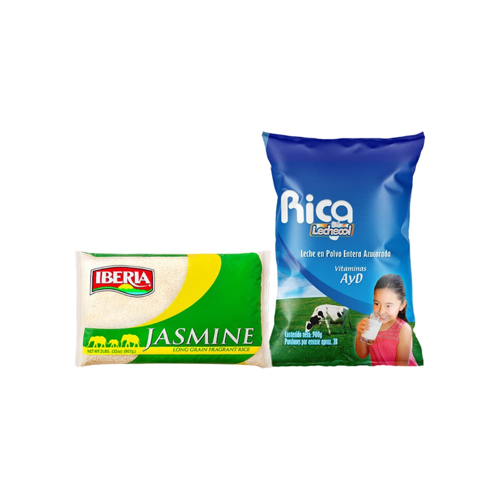 Combo de leche en polvo entera + arroz jasmine - Imagen 1