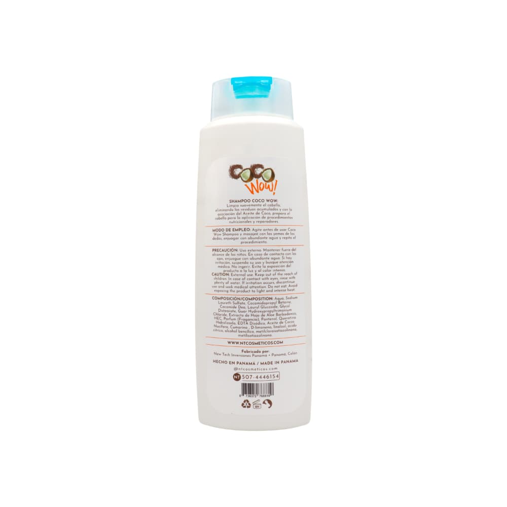 Champú brasileño sin sal a base de aceite de coco NT (750 ml) - Miniatura 3