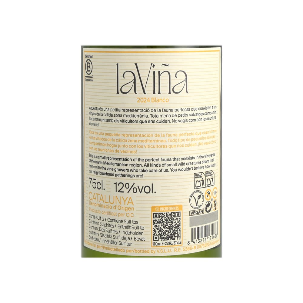 Vino blanco Laviña (750 ml) - Miniatura 3