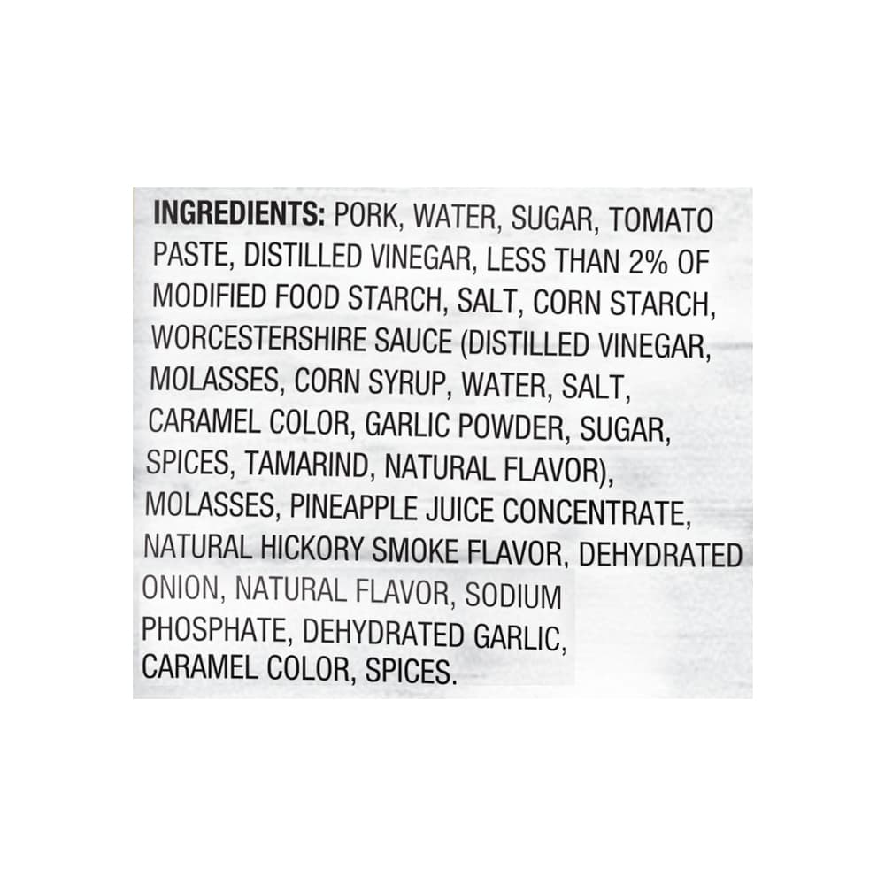 Carne de cerdo en salsa barbecue Great Value (74 g / 2.6 oz) - Miniatura 3