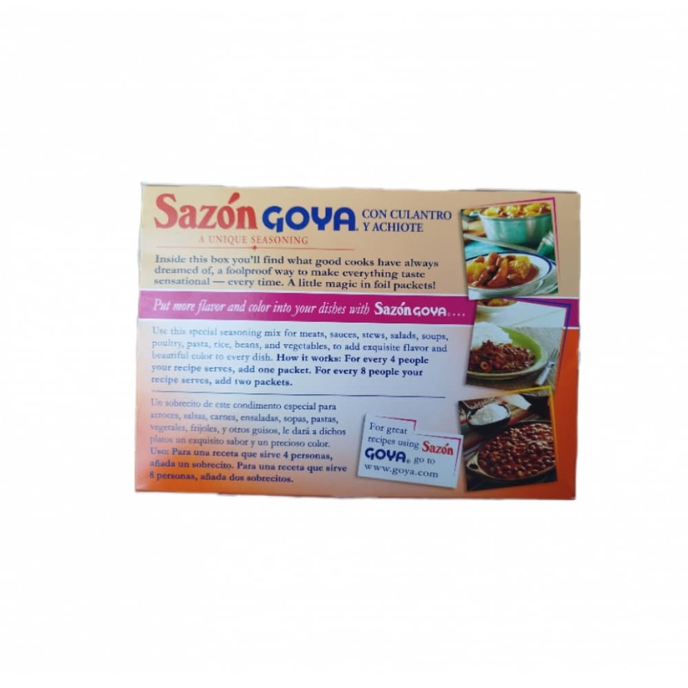 Sazón con culantro y achiote Goya (180 g / 6.34 oz) - Miniatura 3