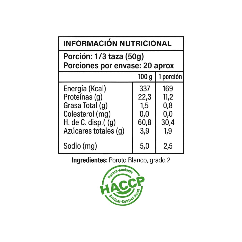 Poroto blancos Los Granos (1kg / 2.2lb) - Miniatura 3