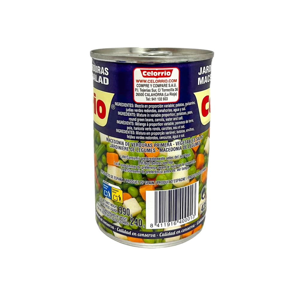 Macedonia de verduras Celorrio (390 g / 13.75 oz) - Miniatura 2