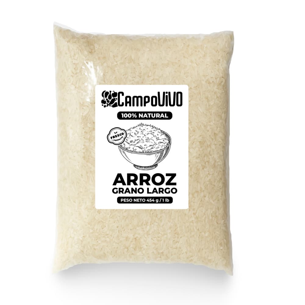 Arroz de grano largo Campo Vivo (454 g / 1 lb) - Imagen 1