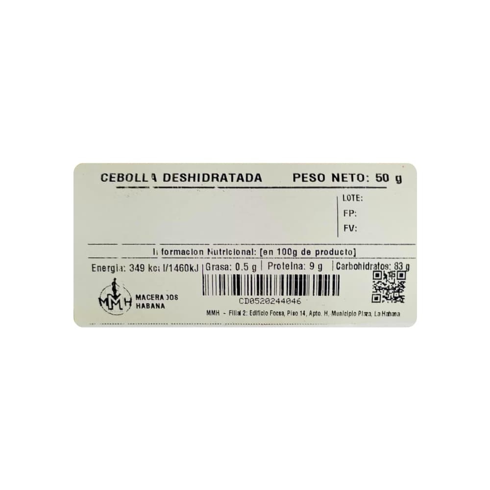 Cebolla deshidratada Macerados Habana (50 g / 1.76 oz) - Miniatura 2