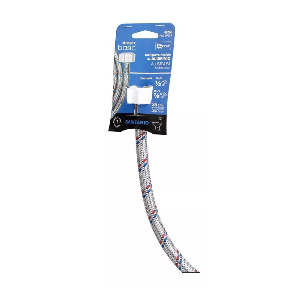 Latiguillo de 1/2 x 7/8 pulgada - manguera flexible de aluminio Foset - Miniatura 5