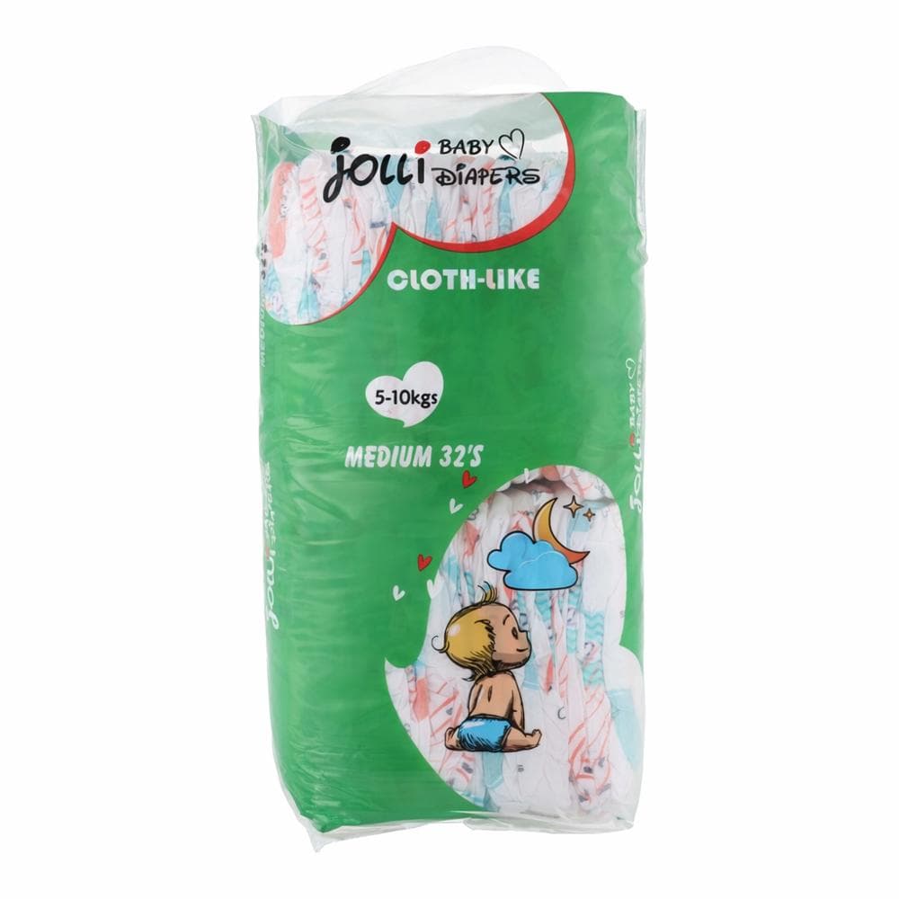 Pañales desechables para bebé talla M Jolli (32 U) - Miniatura 1