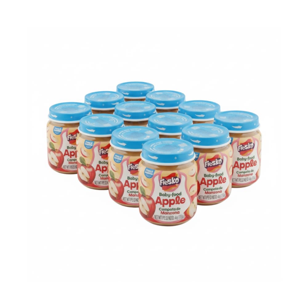 Compota de manzana Fresko (12 x 113 g / 4 oz) - Imagen 1