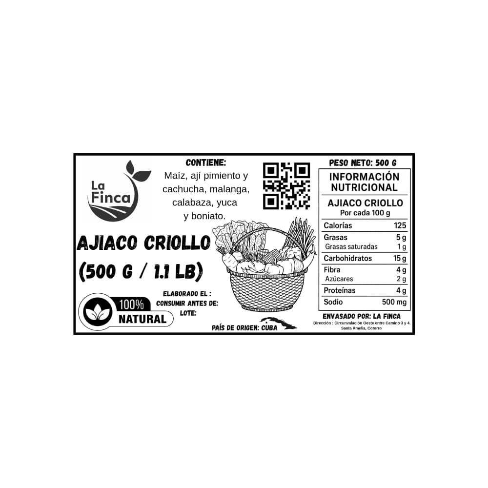 Ajiaco criollo La Finca (500 g / 1.1 lb) - Miniatura 3