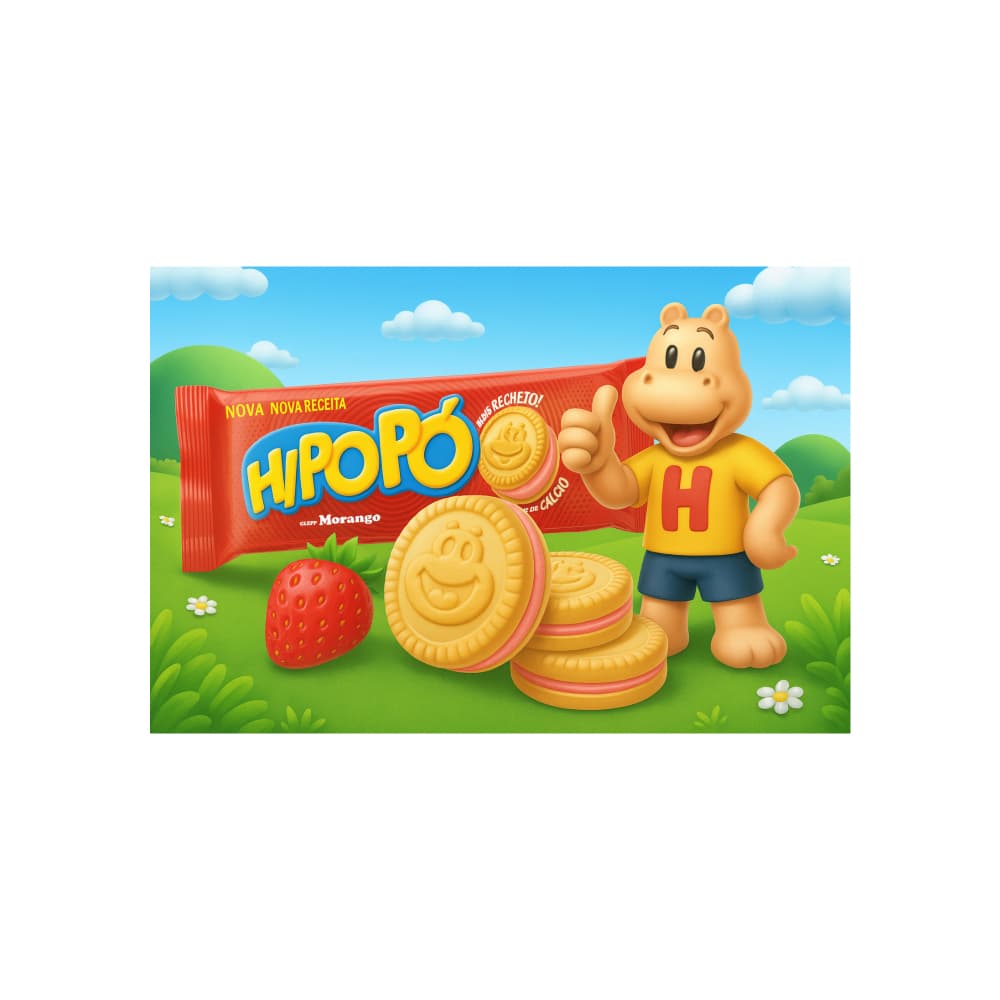 Galletas con relleno sabor fresa Hipopó (3 x 80 g / 2.82 oz) - Miniatura 4