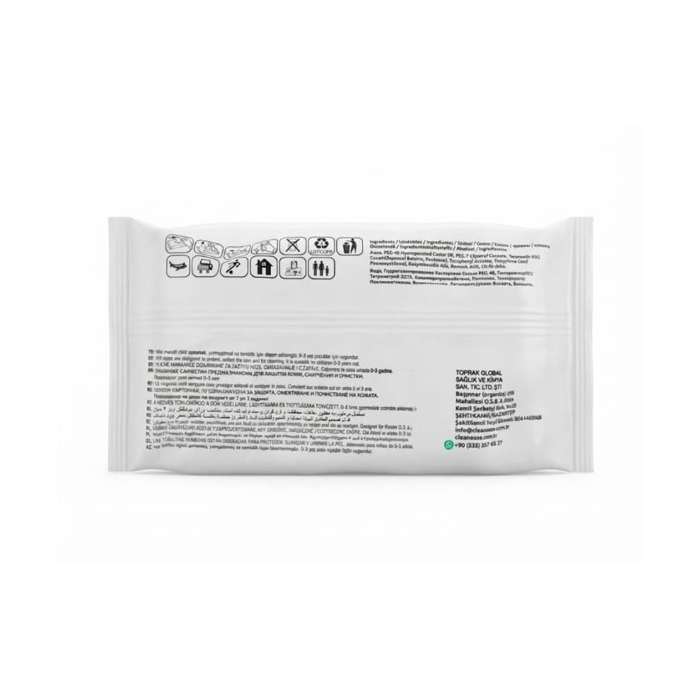 Toallitas húmedas con extracto de aloe vera Clean Ease (120 U) - Miniatura 3