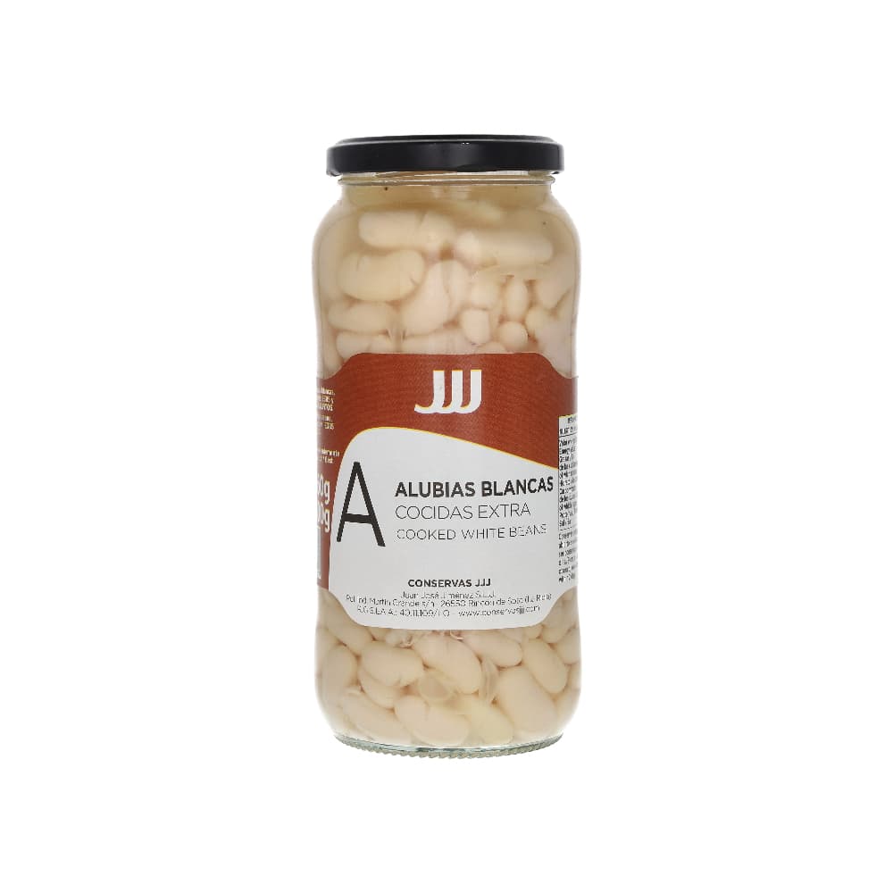 Alubias blancas cocidas extra Juan José Jiménez (560 g / 1.23 lb) - Miniatura 1