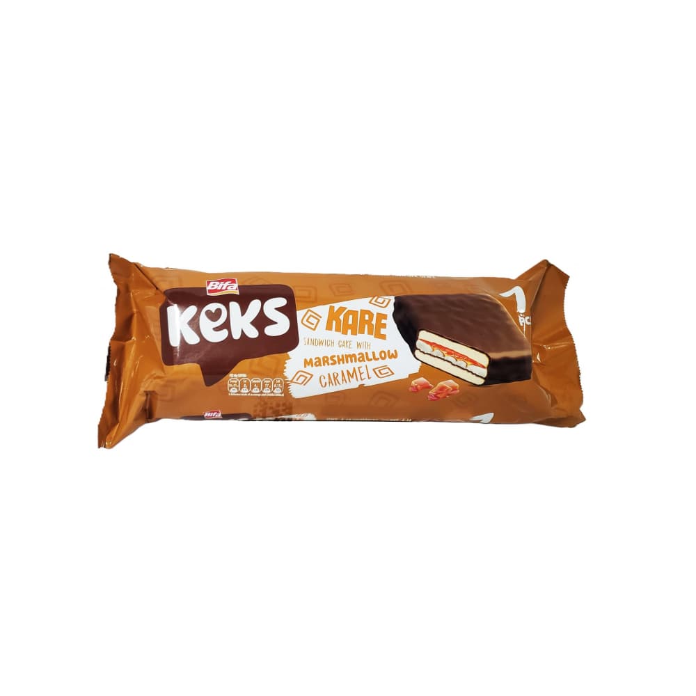 Pastel de sandwich de malvavisco y caramelo Keks Bifa (175 g / 6.17 oz) - Imagen 1