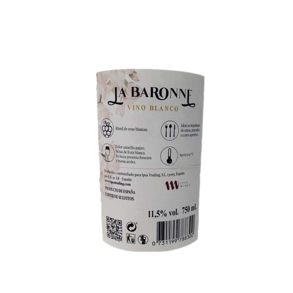 Vino blanco La Baronne (750 ml) - Miniatura 3