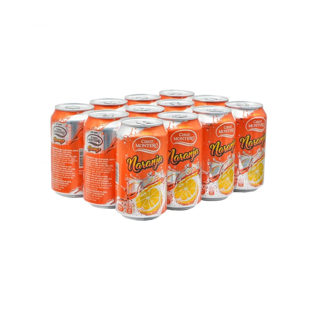 Refresco sabor naranja Ciego Montero (12 x 355 ml) - Imagen 1