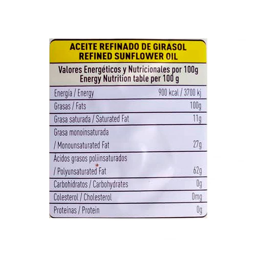 Aceite de girasol refinado Yeya (3 x 5 L) - Miniatura 2