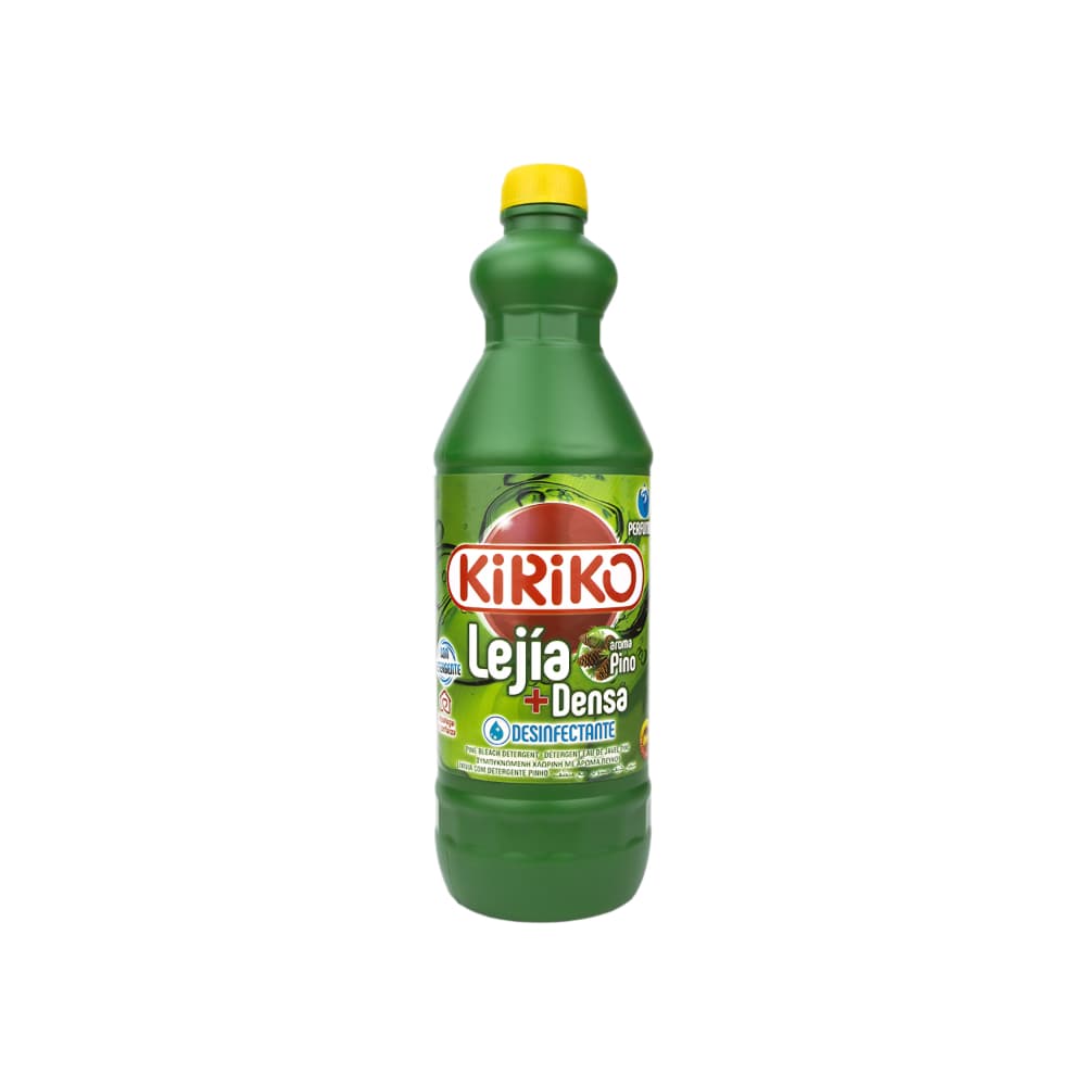 Lejía densa con detergente aroma a pino Kiriko (1500 ml) - Imagen 1